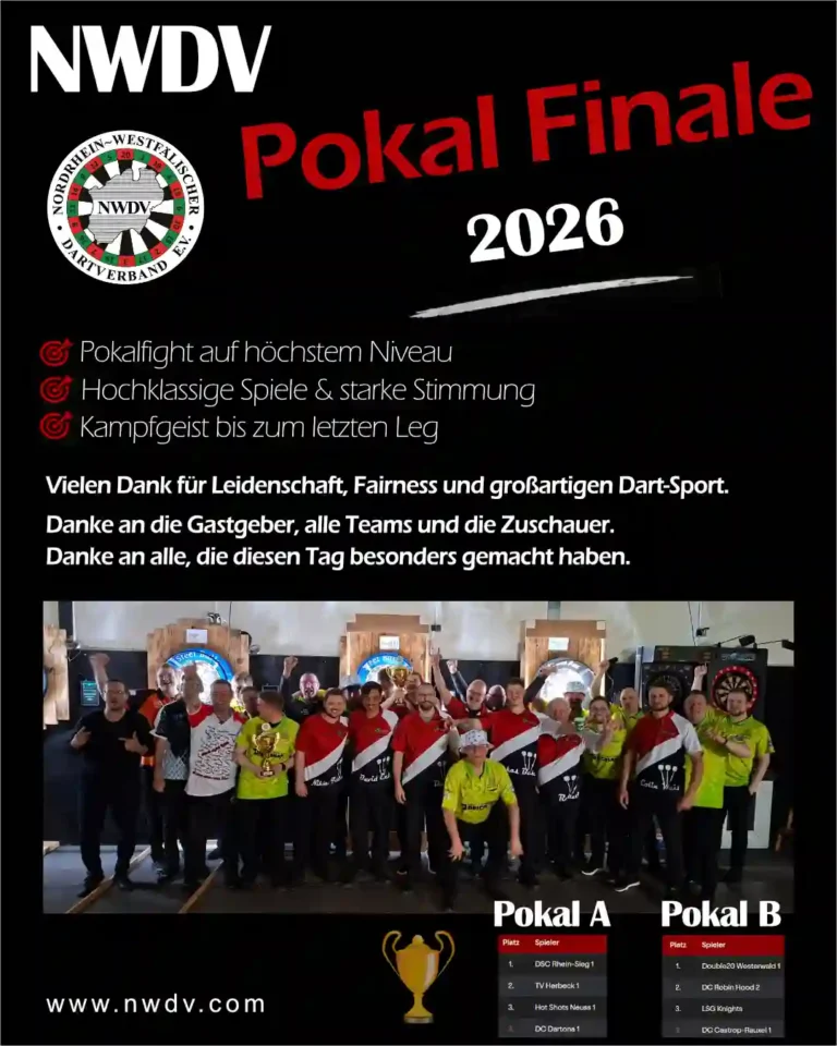 Siegerplakat zum Pokalfinale der Saison 25/26