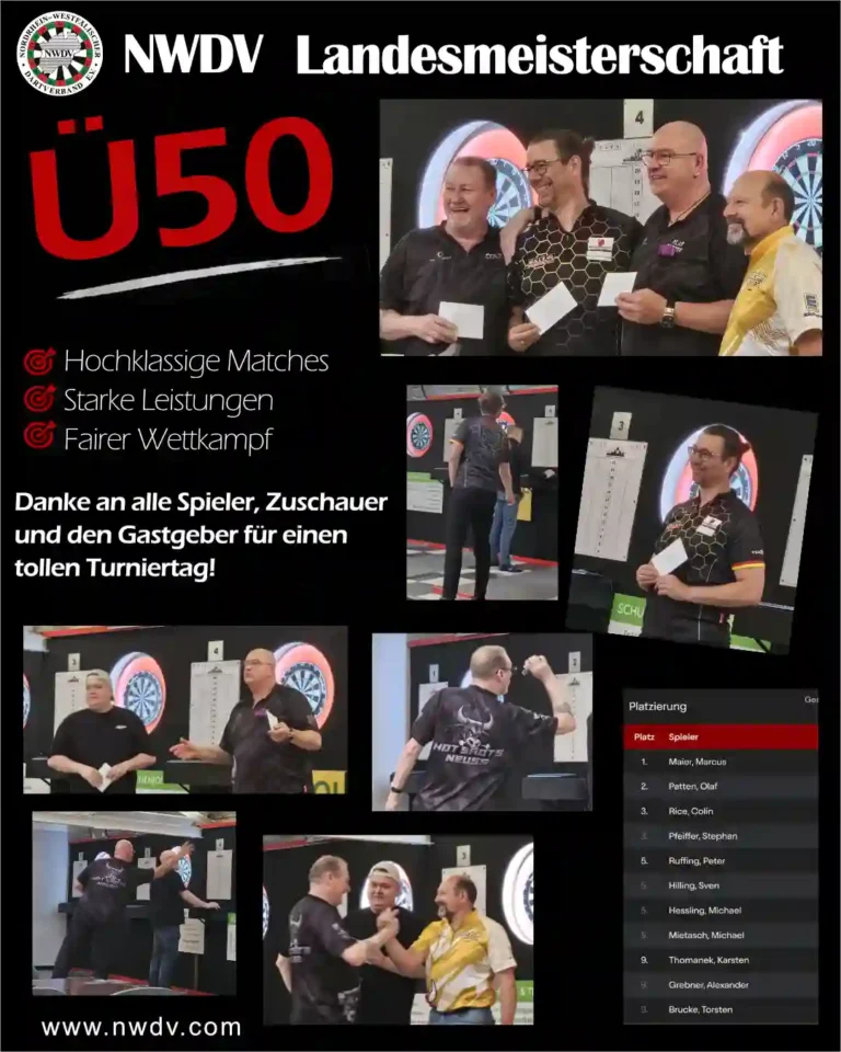 Plakat zum Ü50 Landesmeister 2026