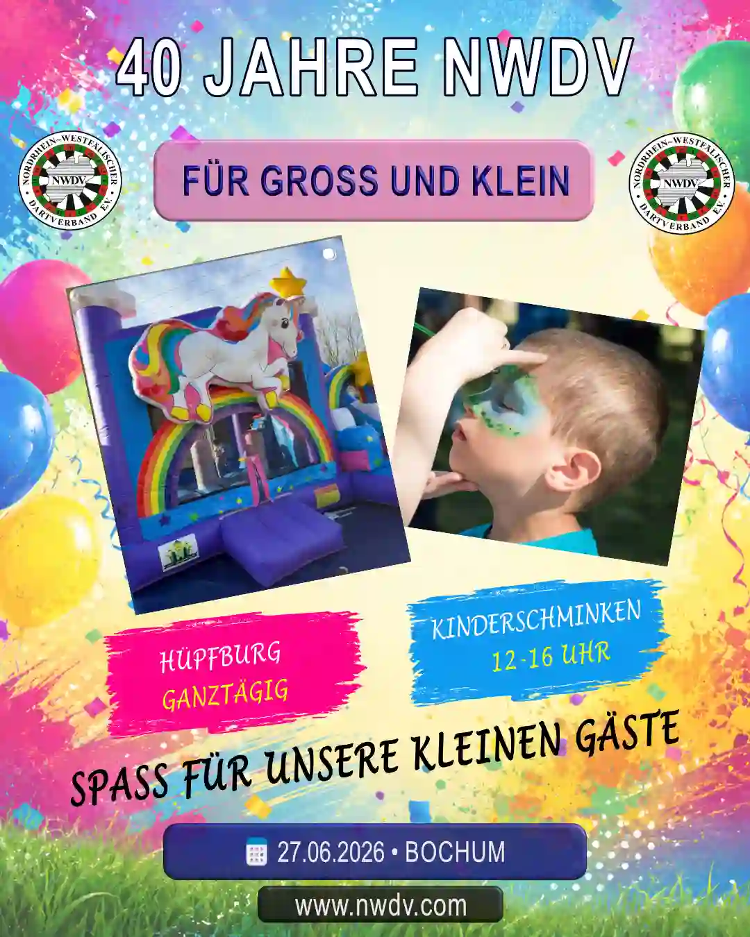Plakat zum Ligaabschluss - Spass für unsere kleinen Gäste
