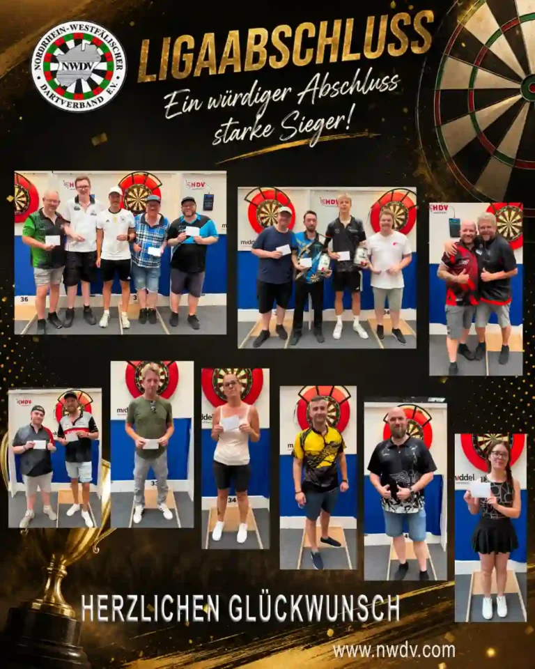 Plakat mit den Platzierten des Saisonabschluss Turniers 26/27