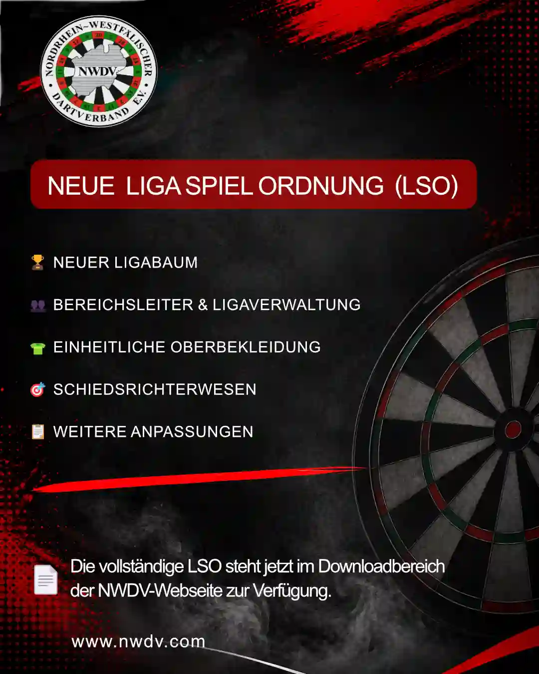 Plakat zu den Änderungen der LSO