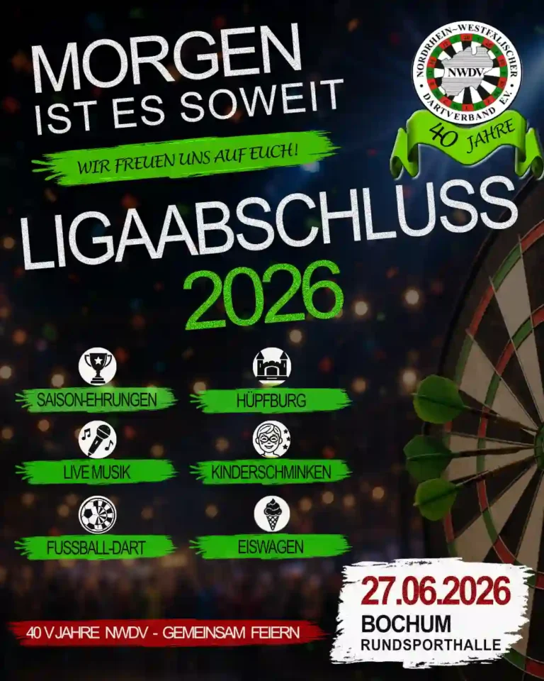 Plakat zum Ligaabschluss - Reminder