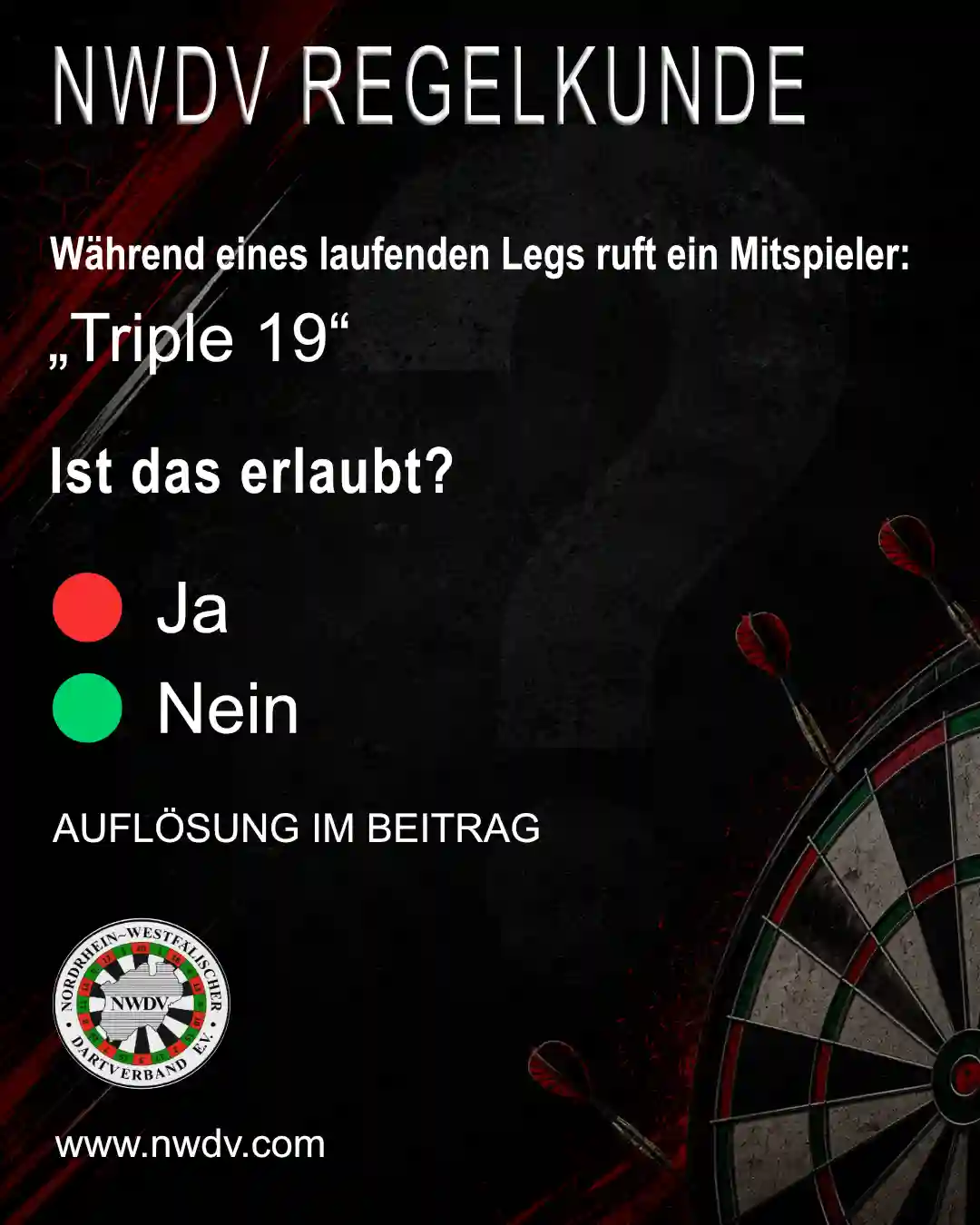Regelkunde - Hilfestellung während eines Matches