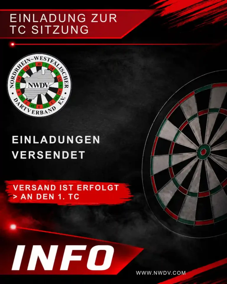 Plakat zu den Einladungen zur TC Sitzung