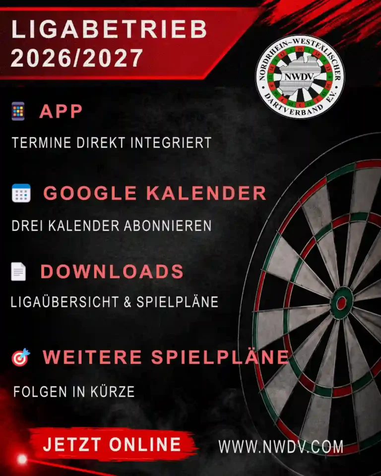 Plakat zum Ligabetrieb 2026/2027