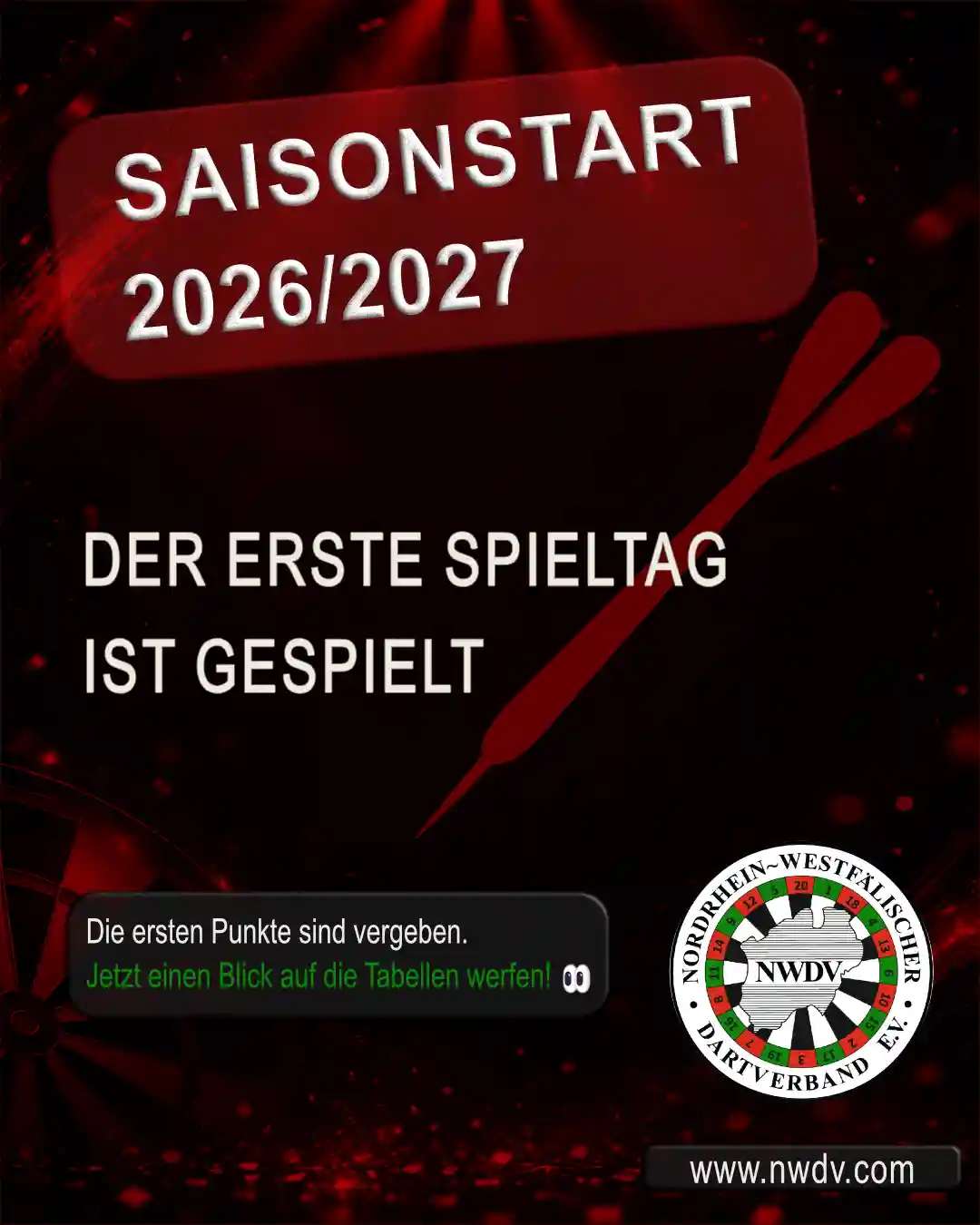 Plakat zum Saisonstart 2026/2027