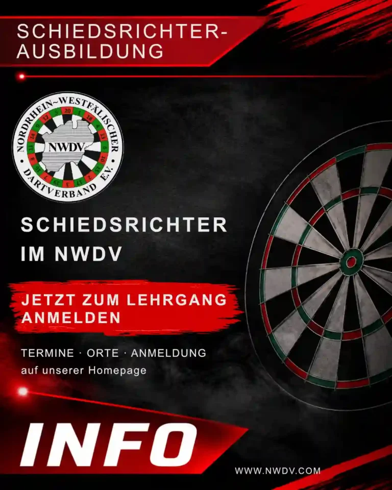 Plakat zur Info zum neuen Anmeldeformular für die Schiedsrichterlehrgänge