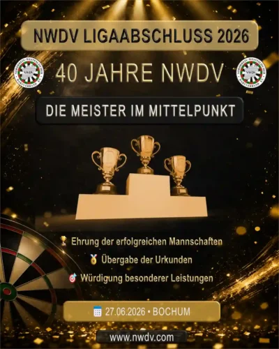 Plakat zu Meisterehrungen beim Ligaabschluss 2026