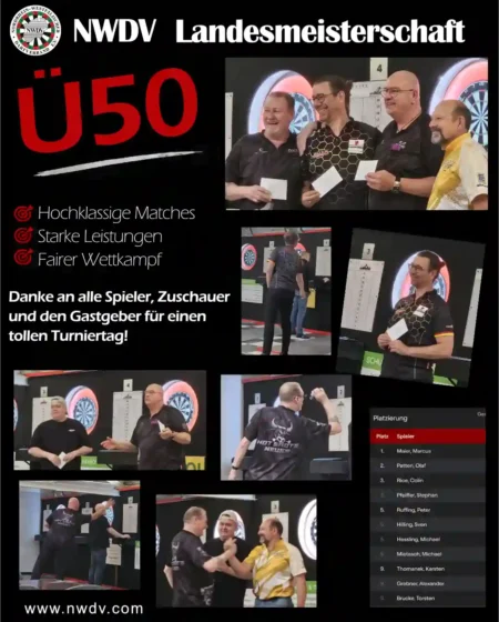Plakat zum Ü50 Landesmeister 2026