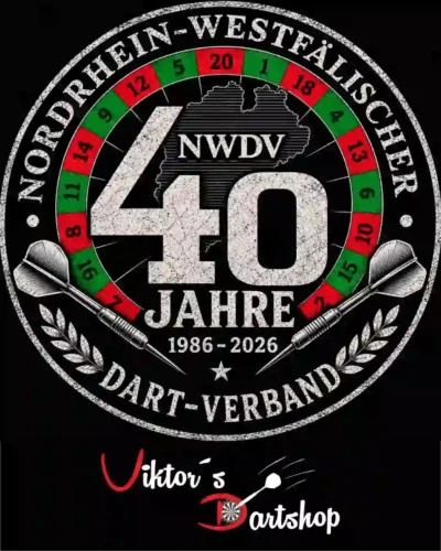 Plakat zum Ligaabschluss - Viktors Dartshop ist dabei
